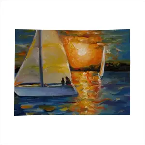 Sailboat In The Sunset Tablecloth (Square)