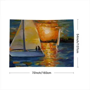 Sailboat In The Sunset Tablecloth (Square)