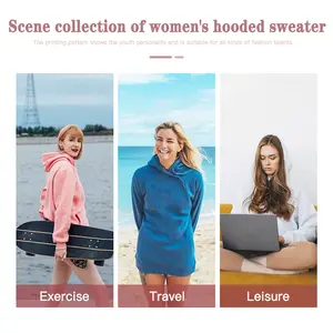 Women Liquid Blue Hoodie Skirt