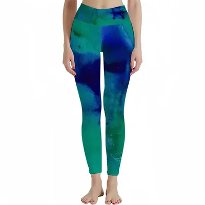 Liquid Blue Yoga Pants