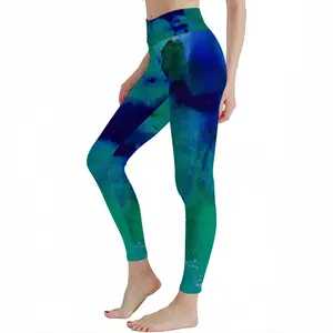 Liquid Blue Yoga Pants