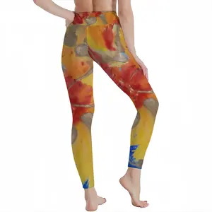 Flower Flame Yoga Pants