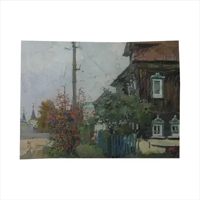 Autumn In Krasnoe On The Volga Tablecloth (Square)