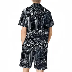 Men Broccoli Trees Short Pajama Suit