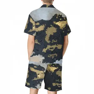 Men Mask Short Pajama Suit