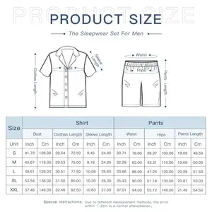 Men Byzantine Dissolve Short Pajama Suit