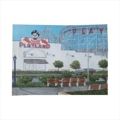 Rockaways Playland New York City Tablecloth (Square)