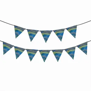 Lime Green Blue Party Pennants