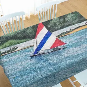 Sailboat At Holmes Tablecloth (Square)