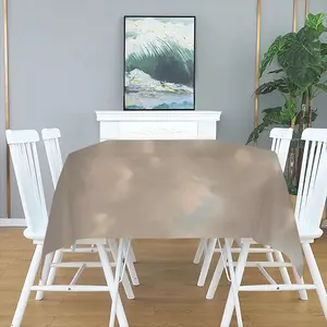 Beach With Three Visitors And A Pole Tablecloth (Square)