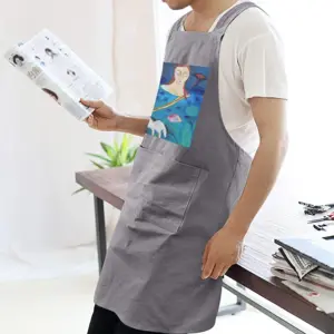 Adult Walking With Dog Retro Aprons