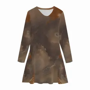 Cyclop Bird Asymmetric V-neck Dress