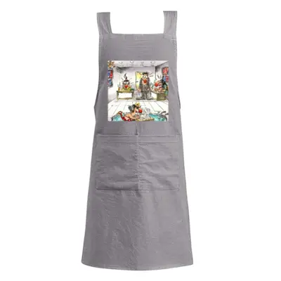 Adult Office Holiday Scheme Retro Aprons