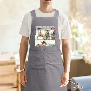 Adult Office Holiday Scheme Retro Aprons