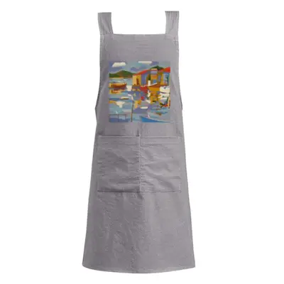 Adult La Pointe Courte A Mediterranean French Harbor Retro Aprons