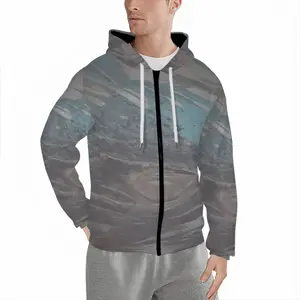 Men Flushed Cardigan Hoodie