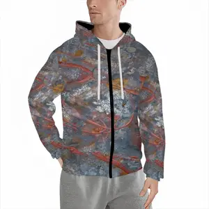 Men Illuminated Flecks Cardigan Hoodie