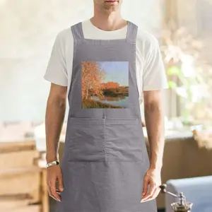 Adult Autumn Evening On The Msta River Retro Aprons