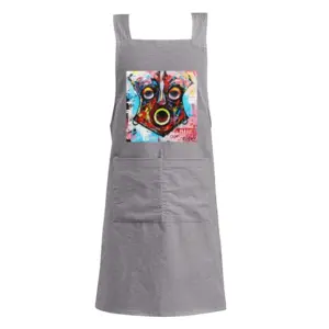 Adult African Healing Mask Retro Aprons