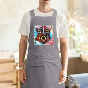 Adult African Healing Mask Retro Aprons