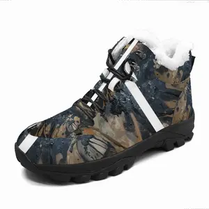 Men Black Matter Hiking Climbing Shoes (Fur)