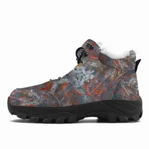 Men Illuminated Flecks Hiking Climbing Shoes (Fur)