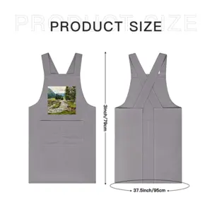 Adult Scenic Mountain River Retro Aprons