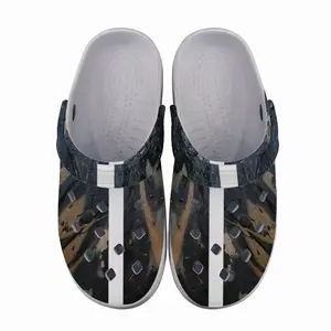 Men Black Matter Garden Clogs Shoes