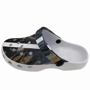 Men Black Matter Garden Clogs Shoes