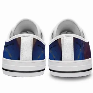 Men Silver-Blue Retro Canvas Shoes