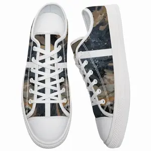 Men Black Matter Retro Canvas Shoes