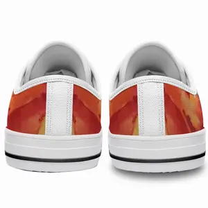 Men Flower Flame Retro Canvas Shoes