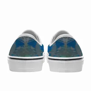 Men Lime Green Blue Low Top Shoes (Foam)