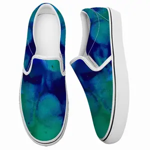 Men Liquid Blue Non-Slip Flat Shoes