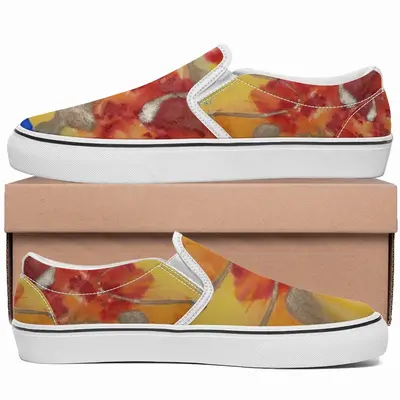 Men Flower Flame Non-Slip Flat Shoes