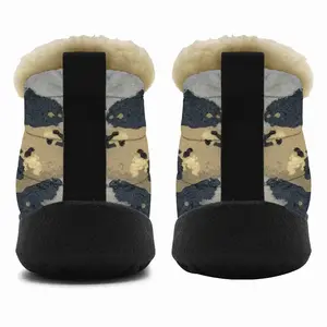 Men Mask Snow Boots (Short Fur)