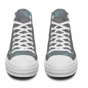 Men Flushed High Top Baseball Shoes