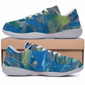 Men Lime Green Blue Dance Shoes