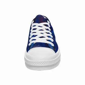 Men Silver-Blue Low Top Baseball Shoes