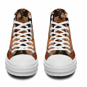 Men Bronze Vision High Top Baseball Shoes