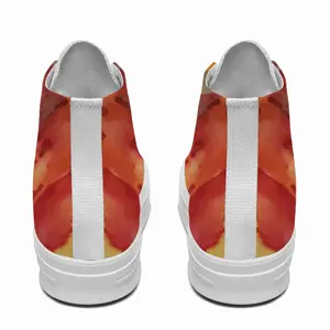 Men Flower Flame High Top Baseball Shoes