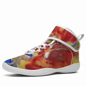 Men Flower Flame Cheerleading Shoes (High Top)