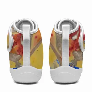 Men Flower Flame Cheerleading Shoes (High Top)