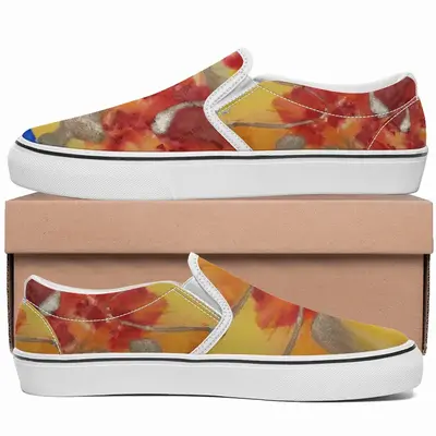 Men Flower Flame Non-Slip Flat Shoes