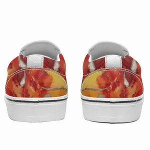 Men Flower Flame Non-Slip Flat Shoes