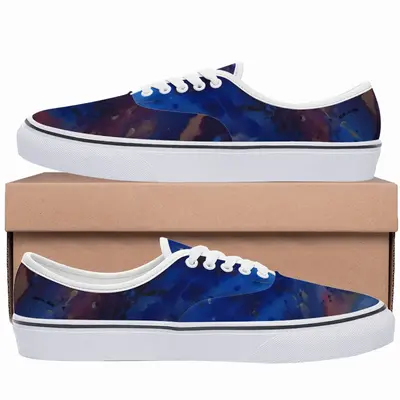 Men Silver-Blue Low Top Shoes (Foam)