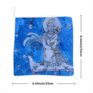 Drawing Ink - Blue Diva Kitchen Dishcloths