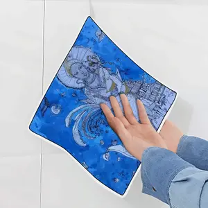 Drawing Ink - Blue Diva Kitchen Dishcloths