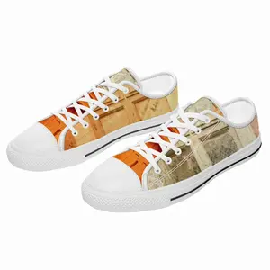 Men Orange Entrance Retro Canvas Shoes