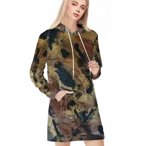 Women Byzantine Dissolve Hoodie Skirt